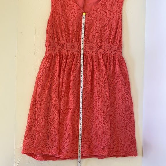 Wrangler Pink/Coral Lace Summer Mid Length Dress - Picture 9 of 9